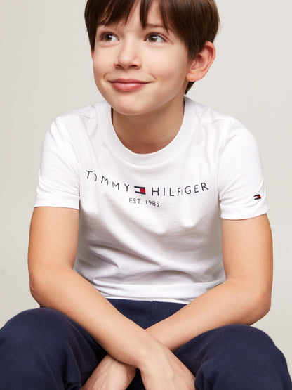 Tommy Hilfiger White Essential T-Shirt image 4