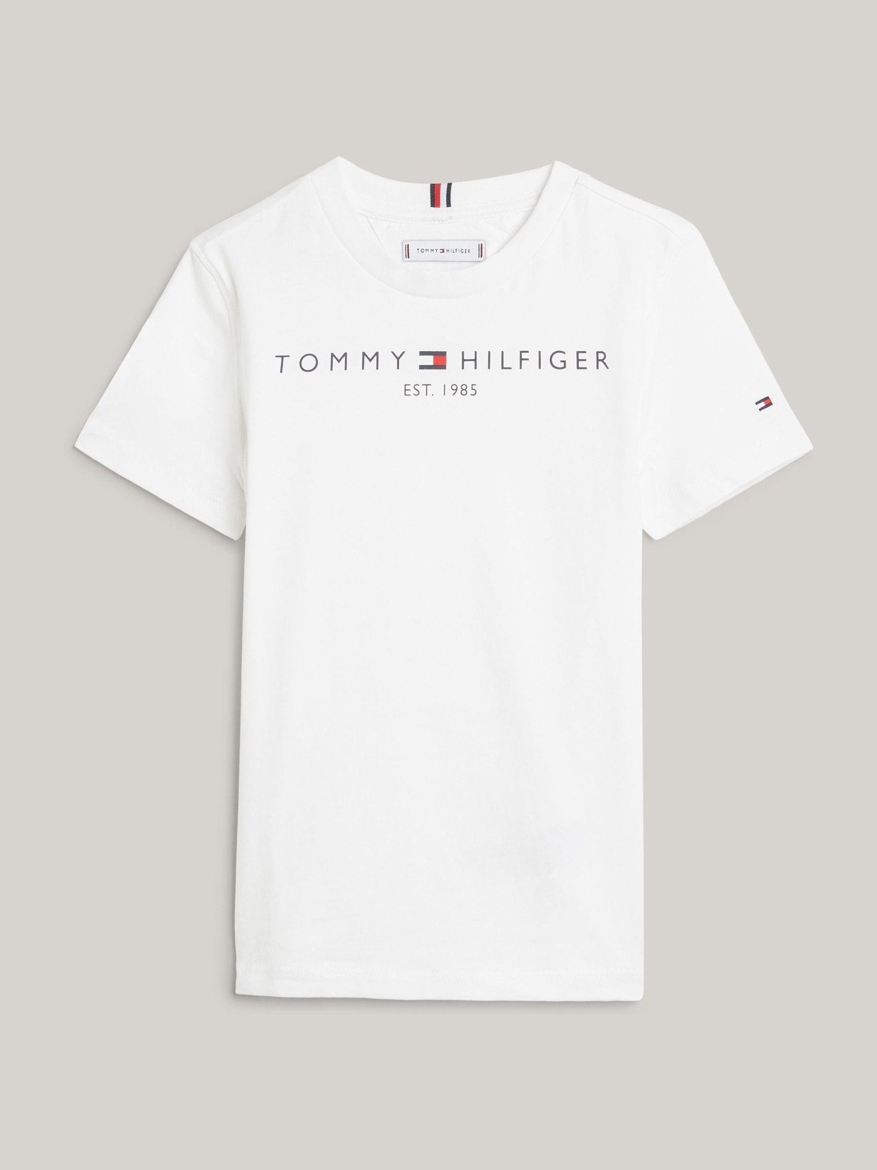 Tommy Hilfiger White Essential T-Shirt image 5