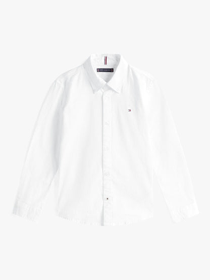 Dsiney Kidz - Tommy Hilfiger White Stretch Oxford Shirt image 5