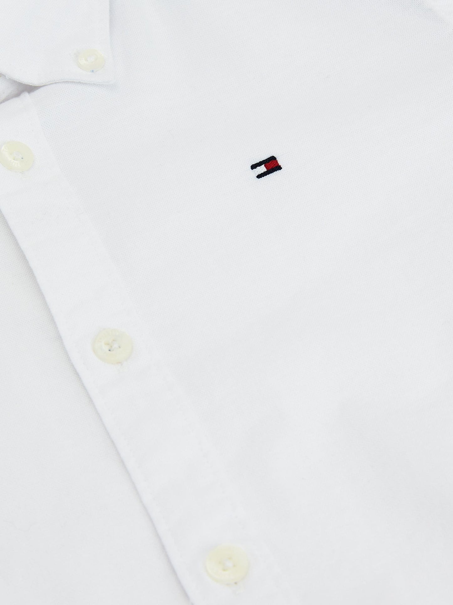 Dsiney Kidz - Tommy Hilfiger White Stretch Oxford Shirt image 6
