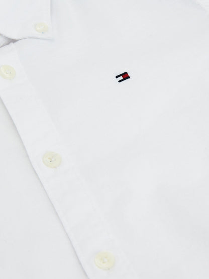 Dsiney Kidz - Tommy Hilfiger White Stretch Oxford Shirt image 6