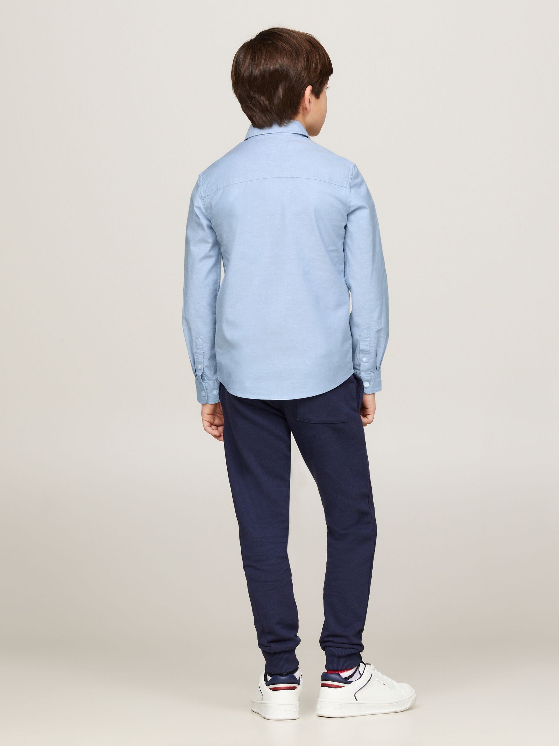 Dsiney Kidz - Tommy Hilfiger Blue Stretch Oxford Shirt image 3