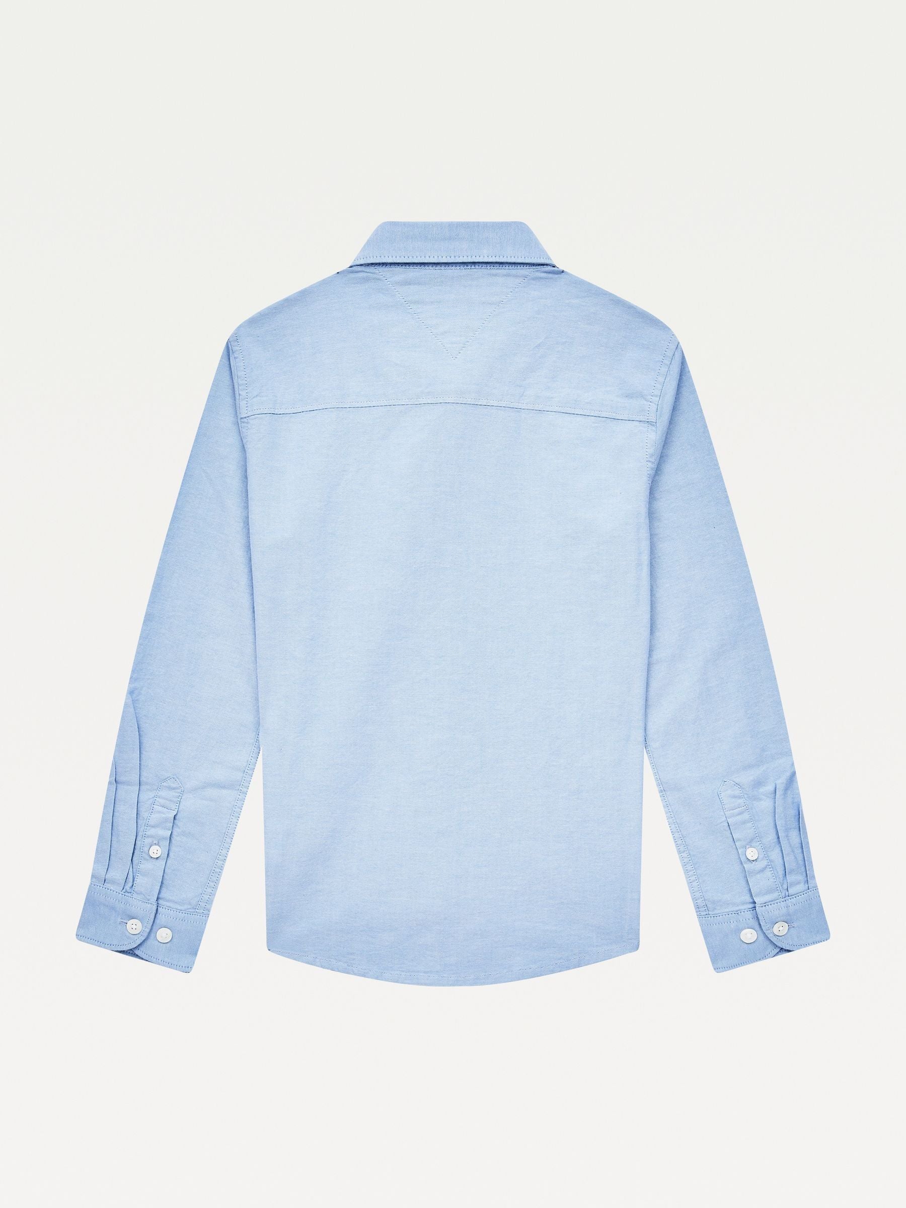 Dsiney Kidz - Tommy Hilfiger Blue Stretch Oxford Shirt image 6