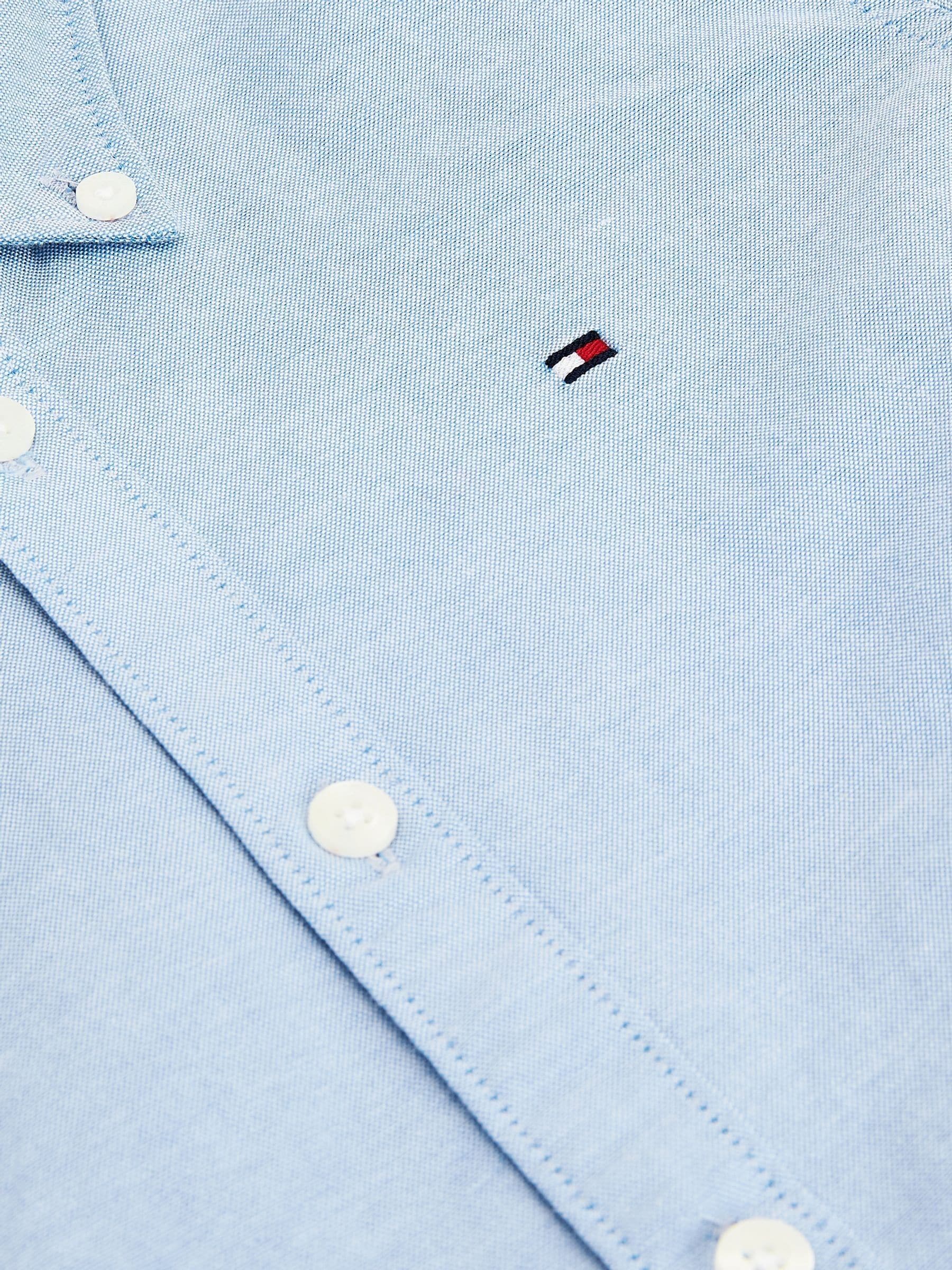 Dsiney Kidz - Tommy Hilfiger Blue Stretch Oxford Shirt image 7