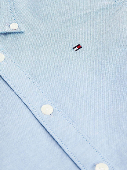 Dsiney Kidz - Tommy Hilfiger Blue Stretch Oxford Shirt image 7