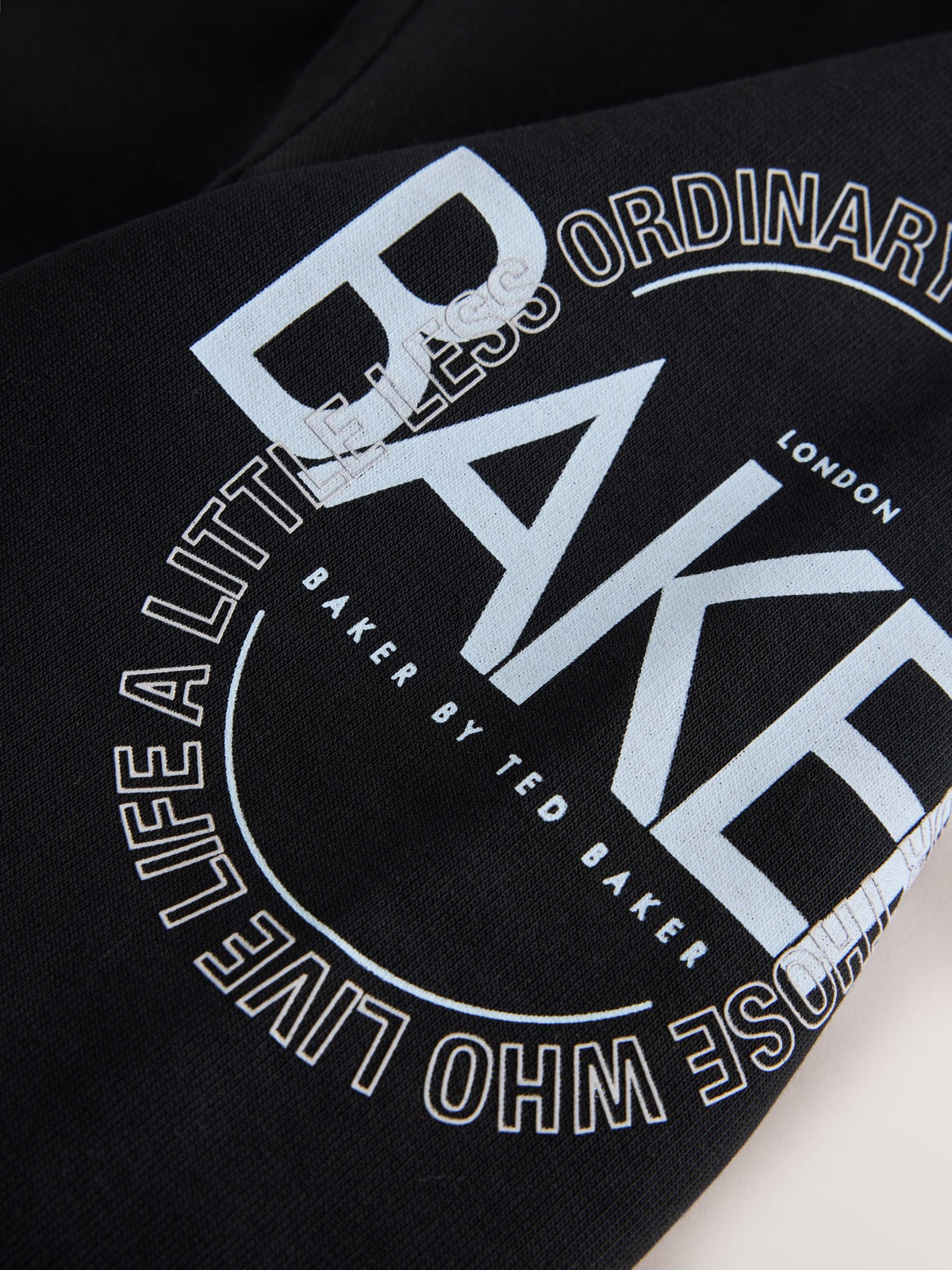 Baker by Ted Baker Black/Purple 2 Piece Oversized Graphic Sweatshirt and Joggers Set - image 12