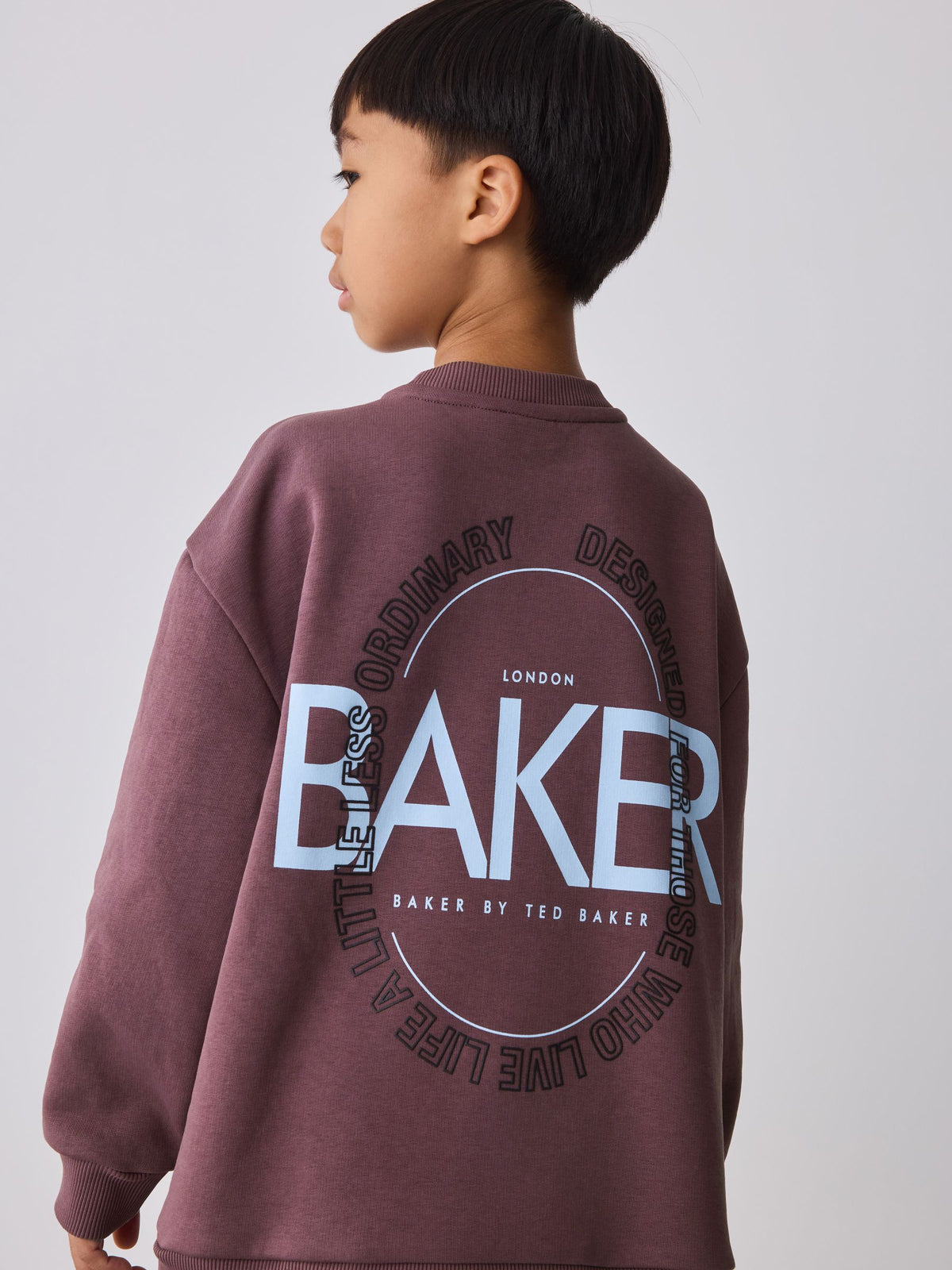 Baker by Ted Baker Black/Purple 2 Piece Oversized Graphic Sweatshirt and Joggers Set - image 5