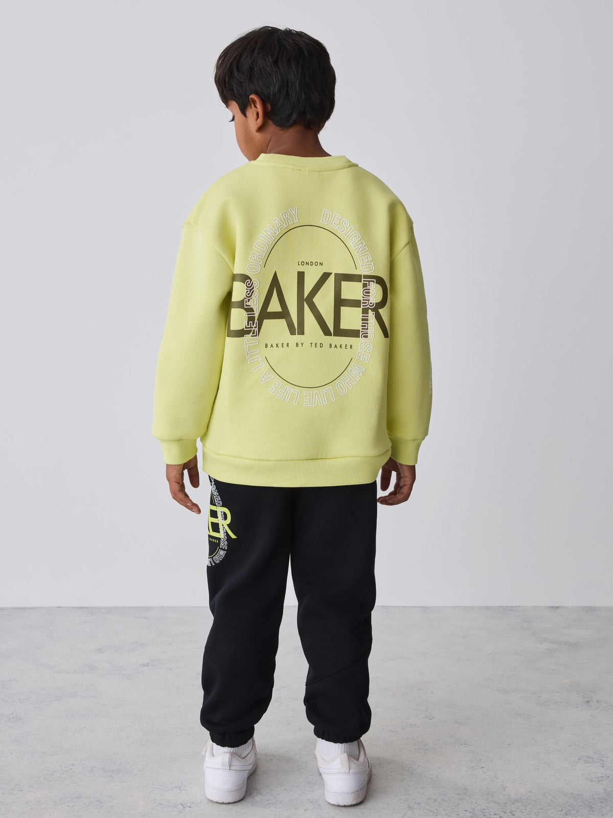 Baker by Ted Baker Lime Green 2 Piece Oversized Graphic Sweatshirt and Joggers Set - image 4