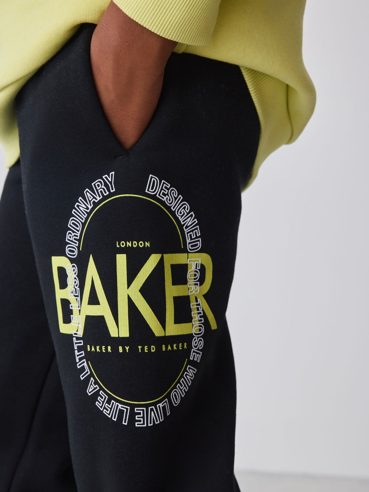 Baker by Ted Baker Lime Green 2 Piece Oversized Graphic Sweatshirt and Joggers Set - image 6