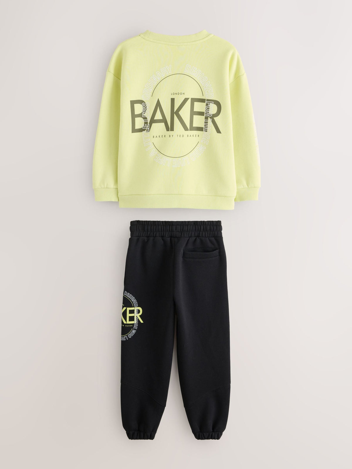 Baker by Ted Baker Lime Green 2 Piece Oversized Graphic Sweatshirt and Joggers Set - image 8