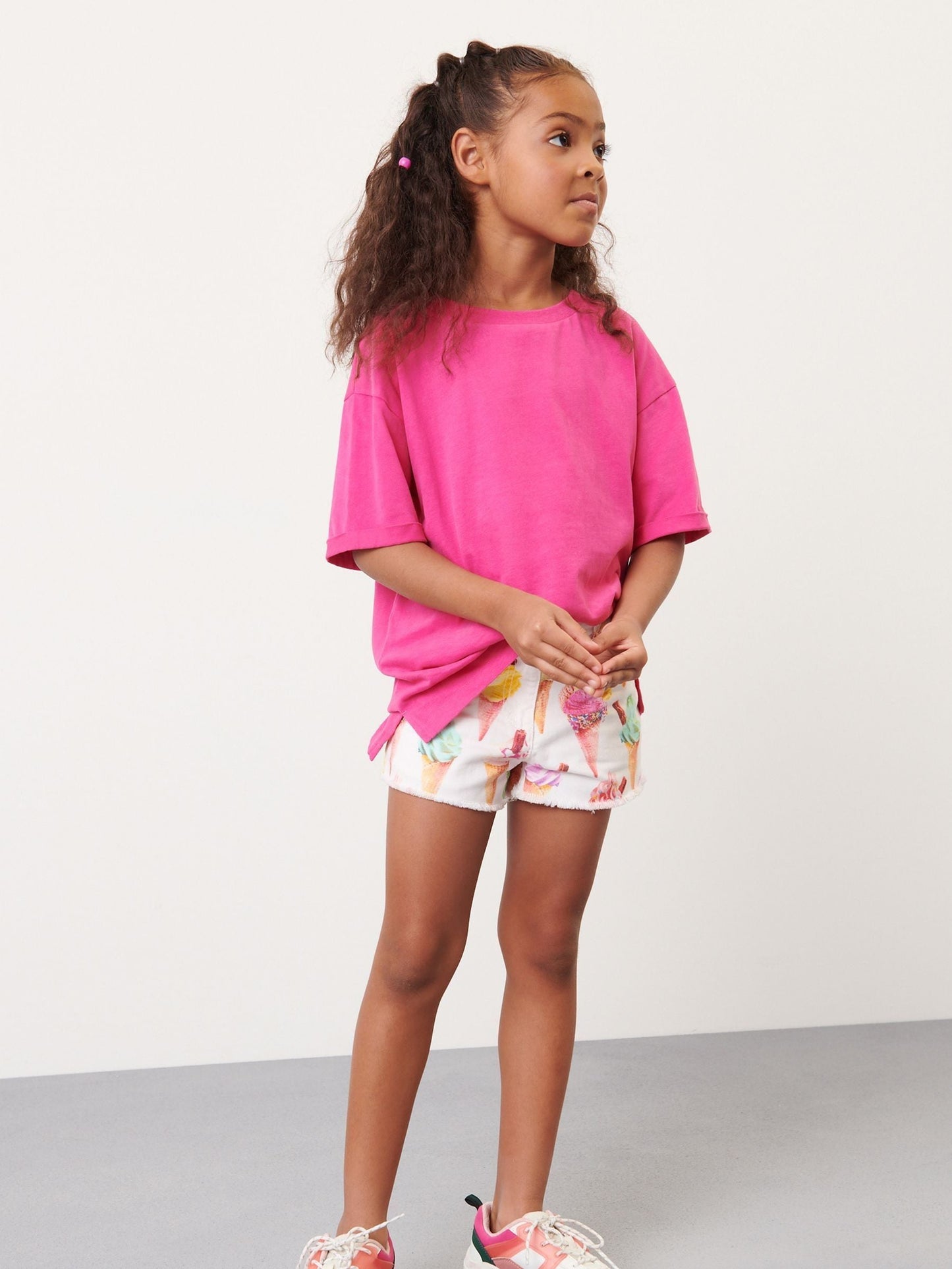 Dsiney Kidz - Magenta Pink Oversized T-Shirt (3-16yrs) image 2