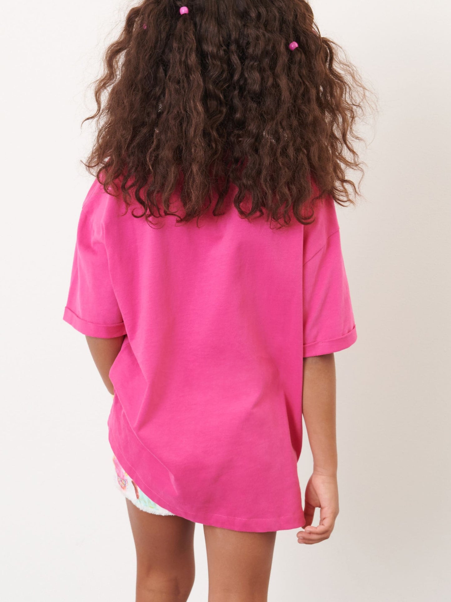 Dsiney Kidz - Magenta Pink Oversized T-Shirt (3-16yrs) image 4