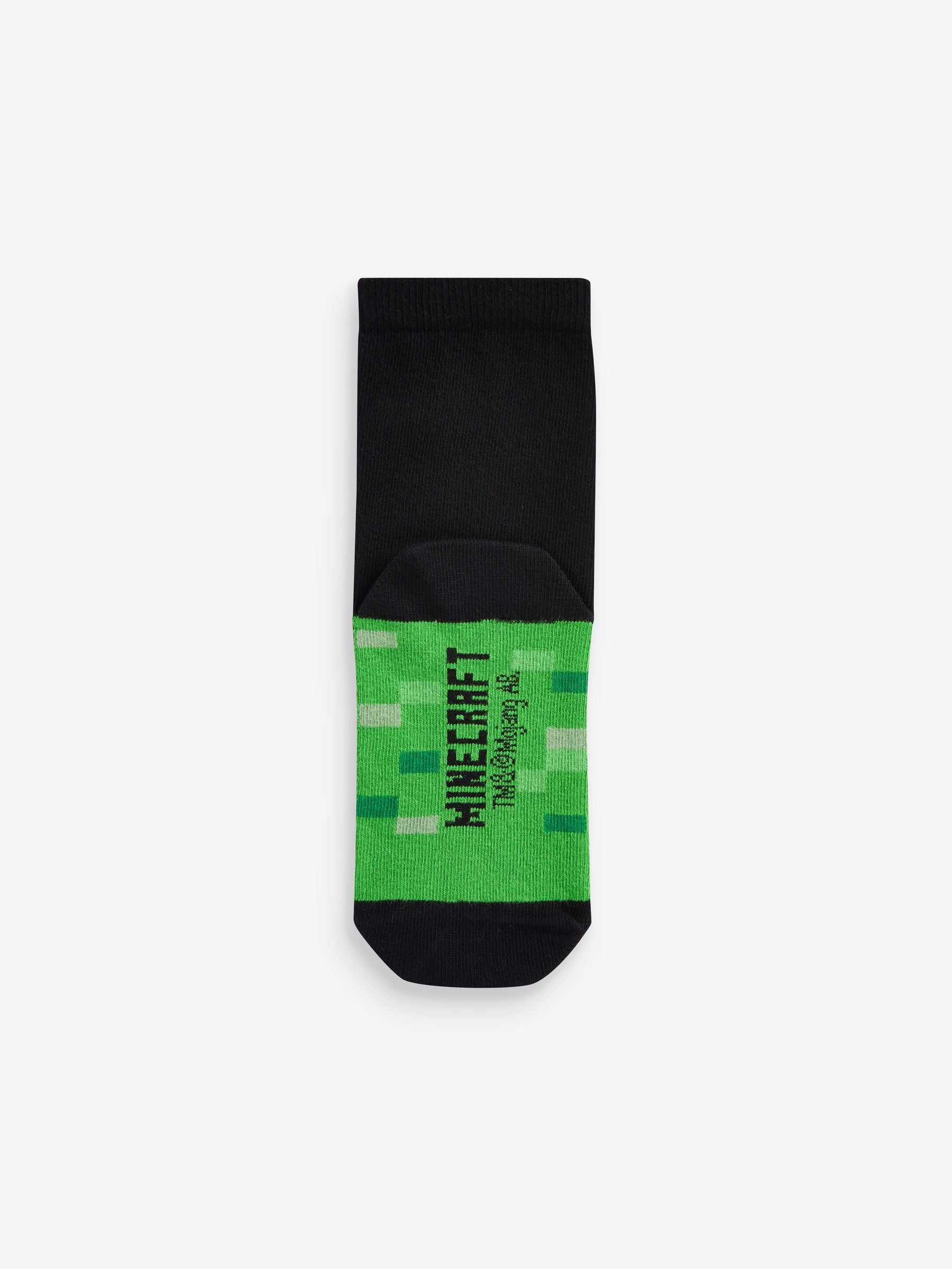 Dsiney Kidz - Minecraft Black Cotton Rich Socks 5 Pack image 2