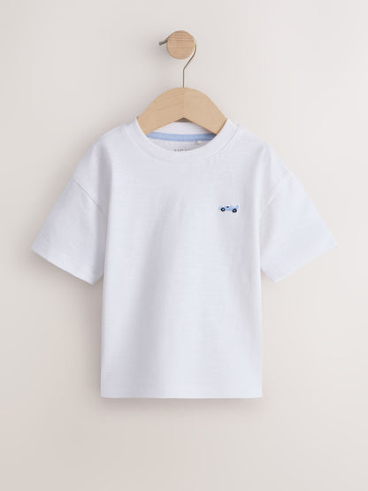 Blue Relaxed Fit Short Sleeve T-Shirts 5 Pack (3mths-7yrs) image 3