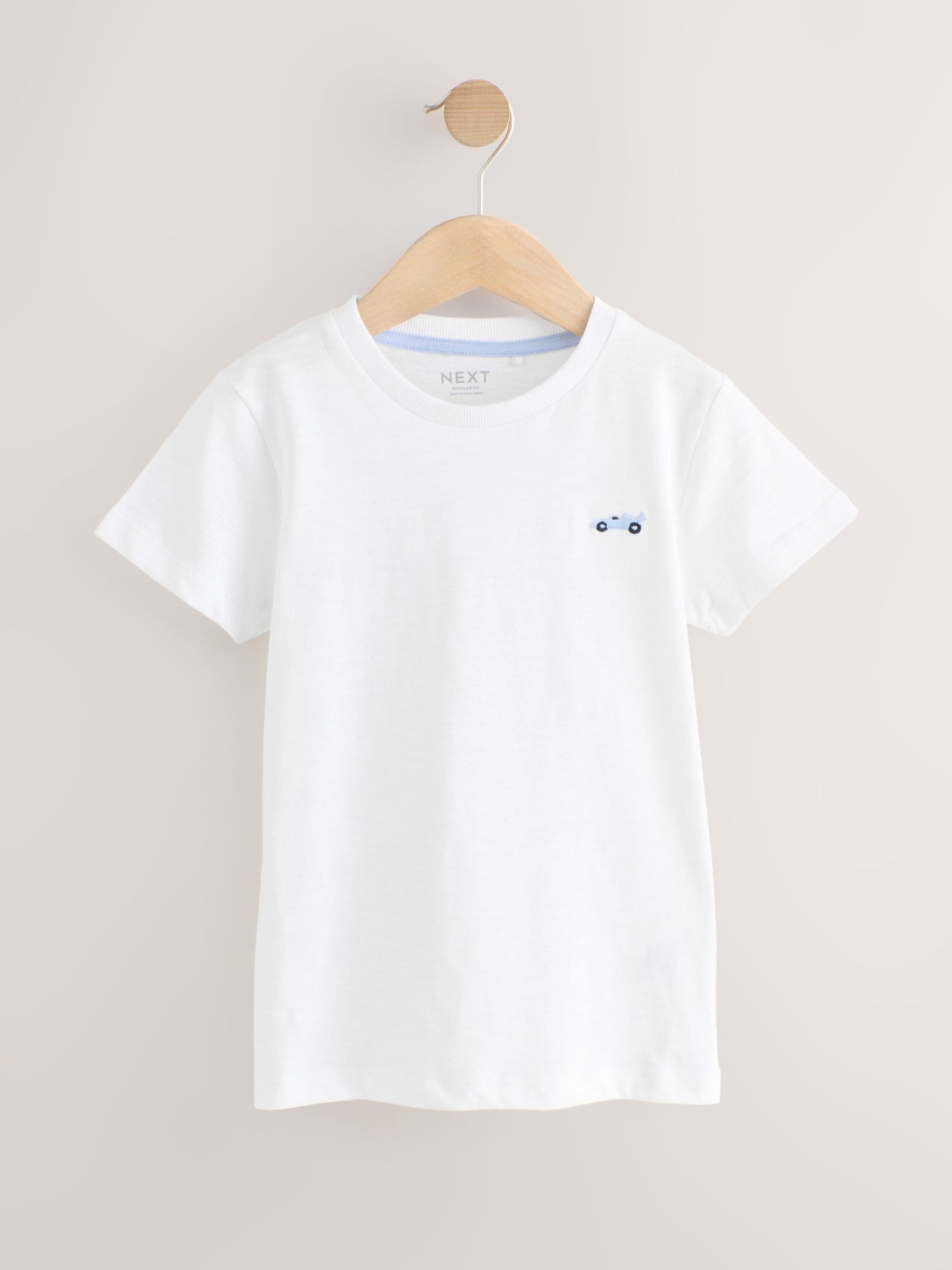 Blue Regular Fit Short Sleeve T-Shirts 5 Pack (3mths-7yrs) image 6