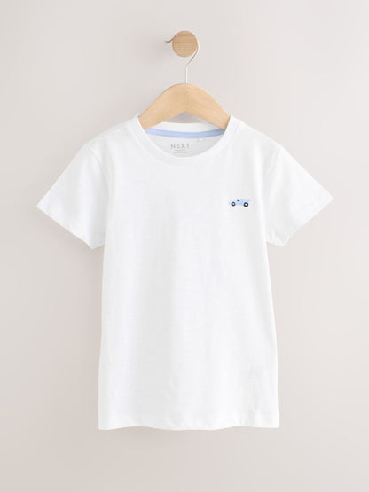 Blue Regular Fit Short Sleeve T-Shirts 5 Pack (3mths-7yrs) image 6