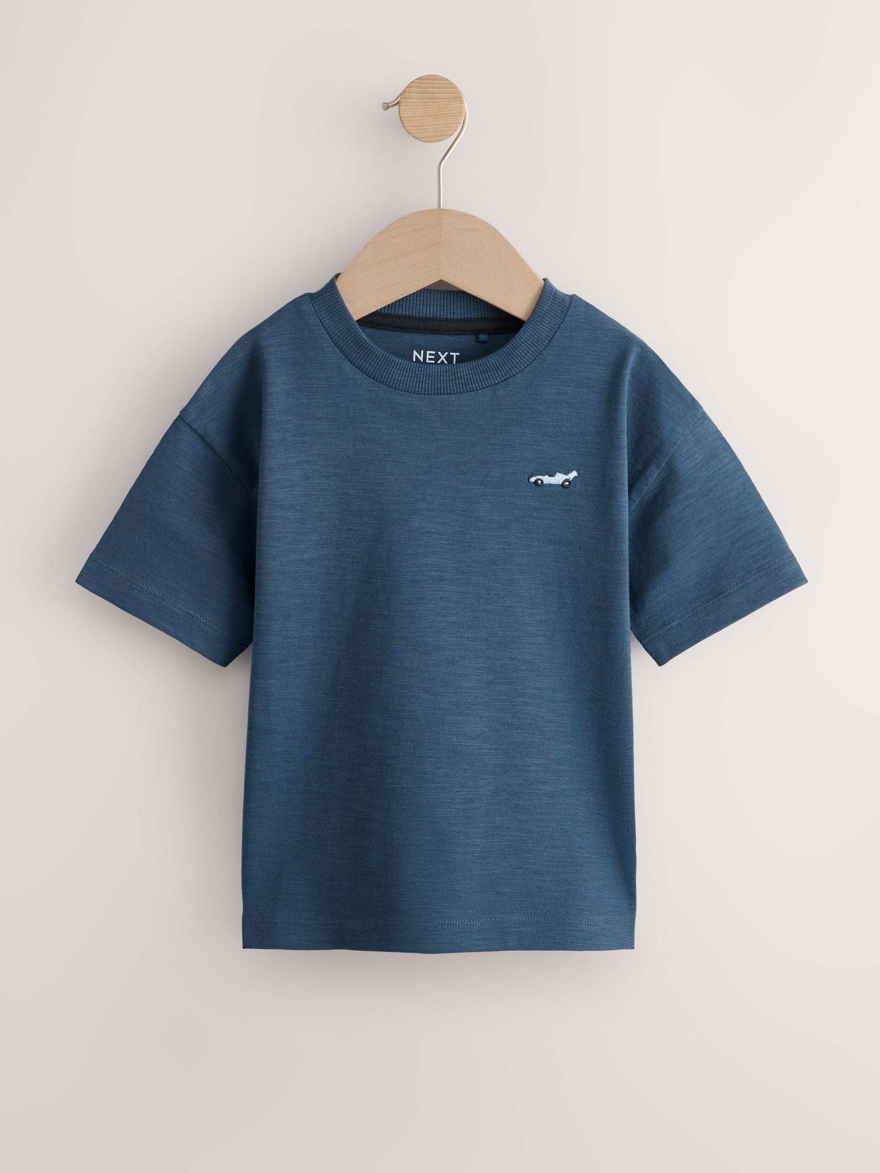 Blue Relaxed Fit Short Sleeve T-Shirts 5 Pack (3mths-7yrs) image 4