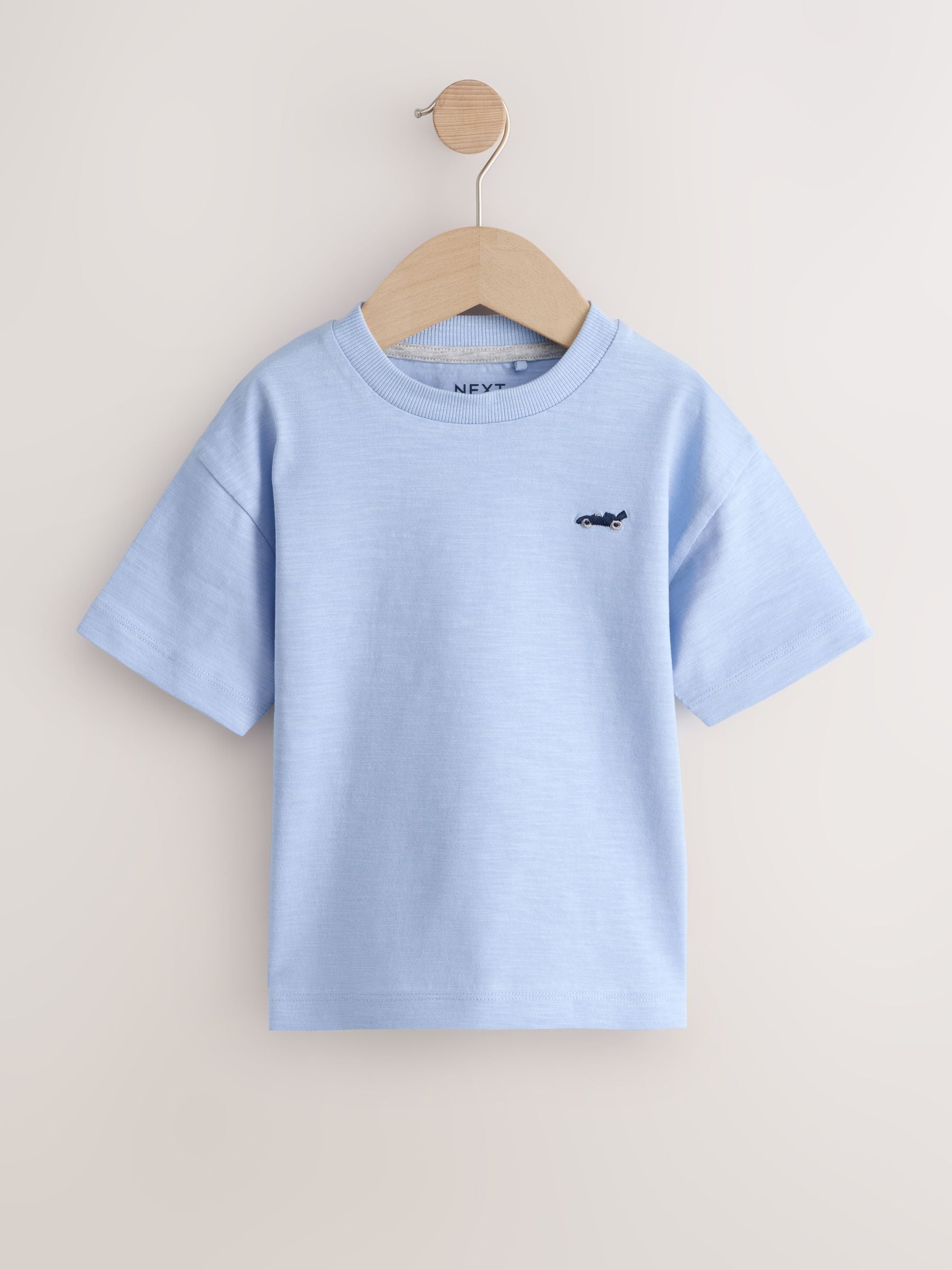 Blue Relaxed Fit Short Sleeve T-Shirts 5 Pack (3mths-7yrs) image 5