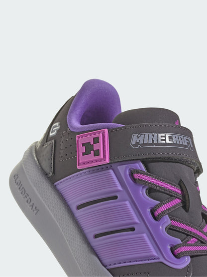 adidas Purple Minecraft Lightorama Court Shoes image 4