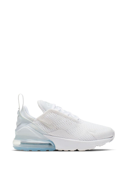 Nike White/Aqua Junior Air Max 270 Trainers image 1