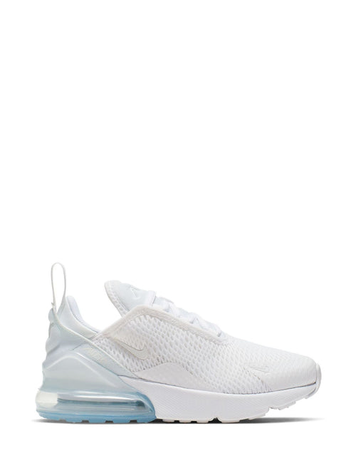 Nike White/Aqua Junior Air Max 270 Trainers image 1