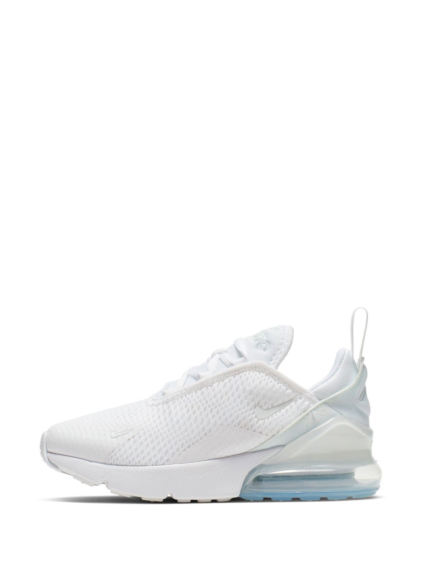Nike White/Aqua Junior Air Max 270 Trainers image 2