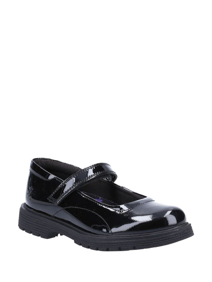 Hush Puppies Black Tally Patent School Shoes image 2