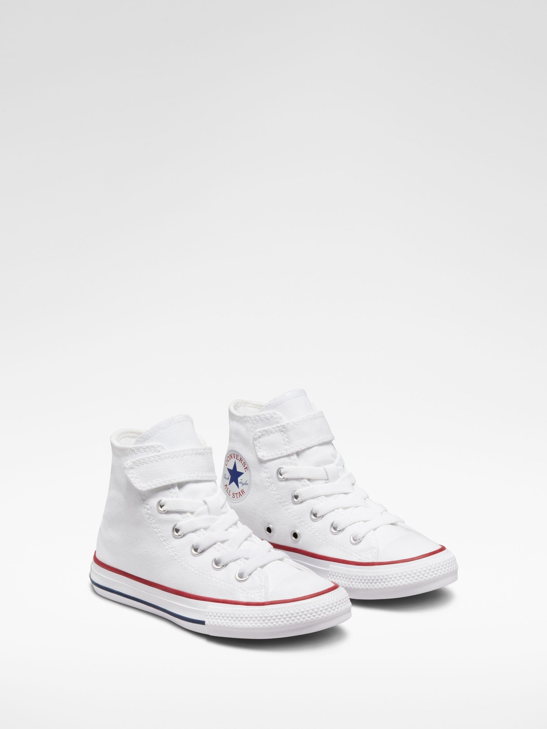 Converse White 1V High Top Junior Trainers image 3