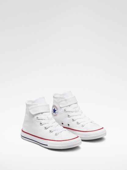 Converse White 1V High Top Junior Trainers image 3