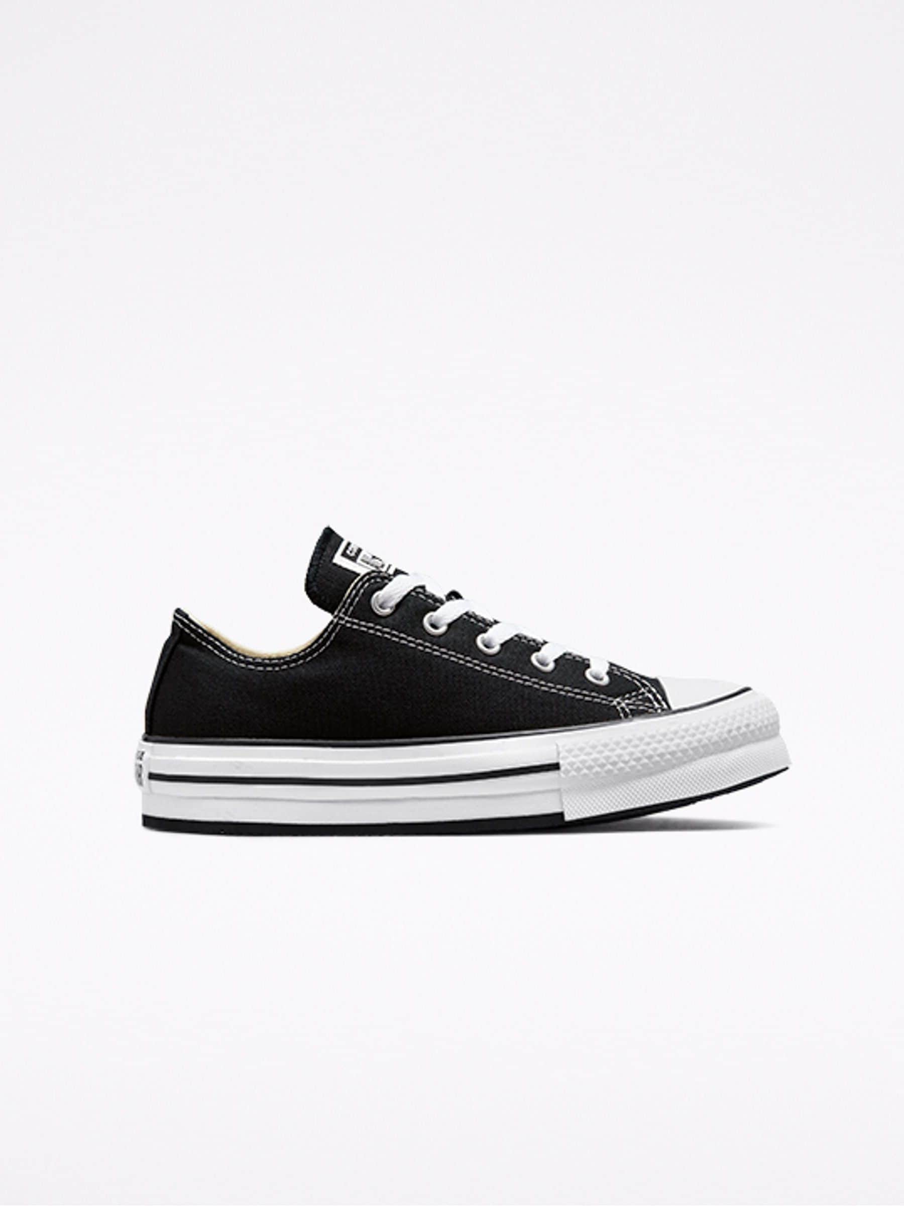 Converse Black EVA Lift Chuck Ox Youth Trainers image 1