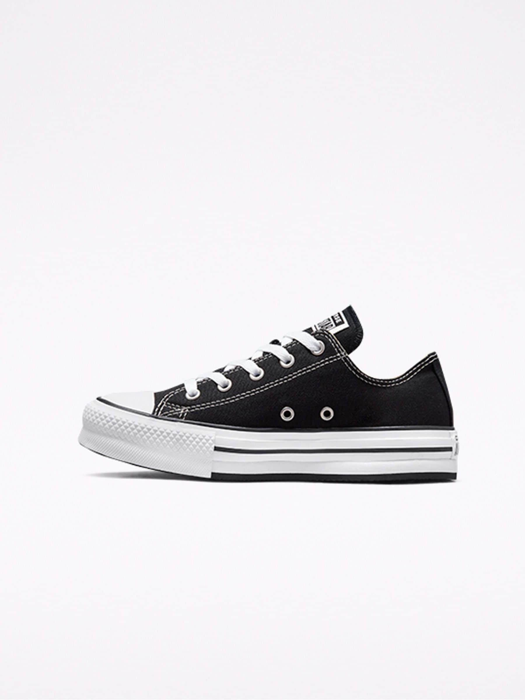 Converse Black EVA Lift Chuck Ox Youth Trainers image 2