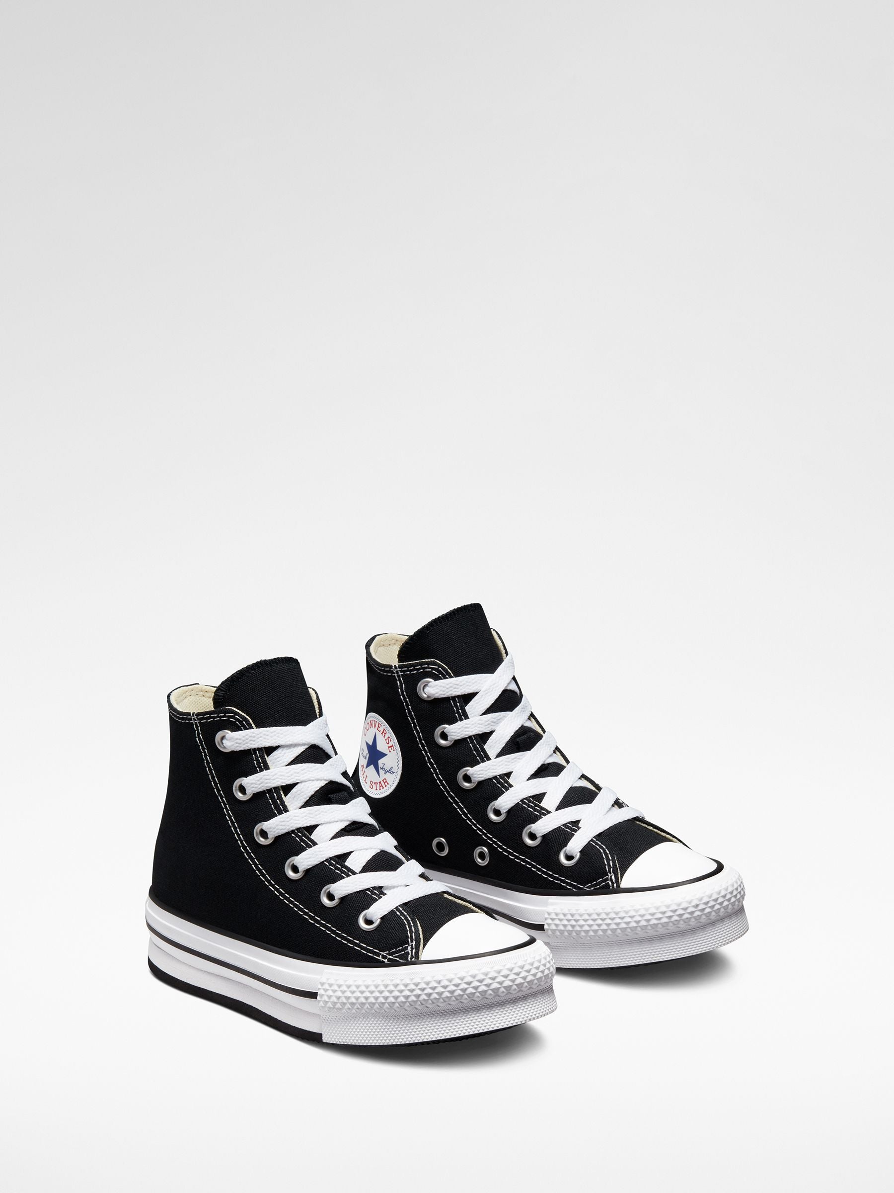 Converse Black Eva Lift High Top Junior Trainers image 9