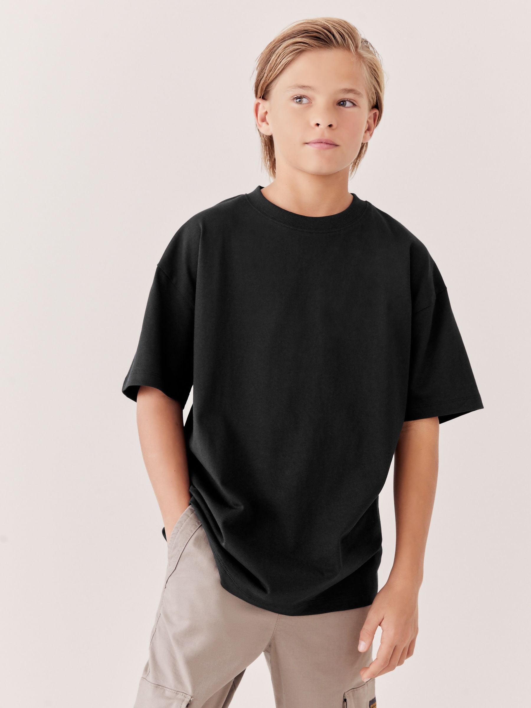 Dsiney Kidz - Black Relaxed Fit Short Sleeve T-Shirt (3-16yrs) image 1