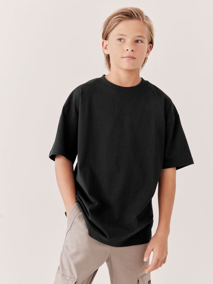 Dsiney Kidz - Black Relaxed Fit Short Sleeve T-Shirt (3-16yrs) image 1