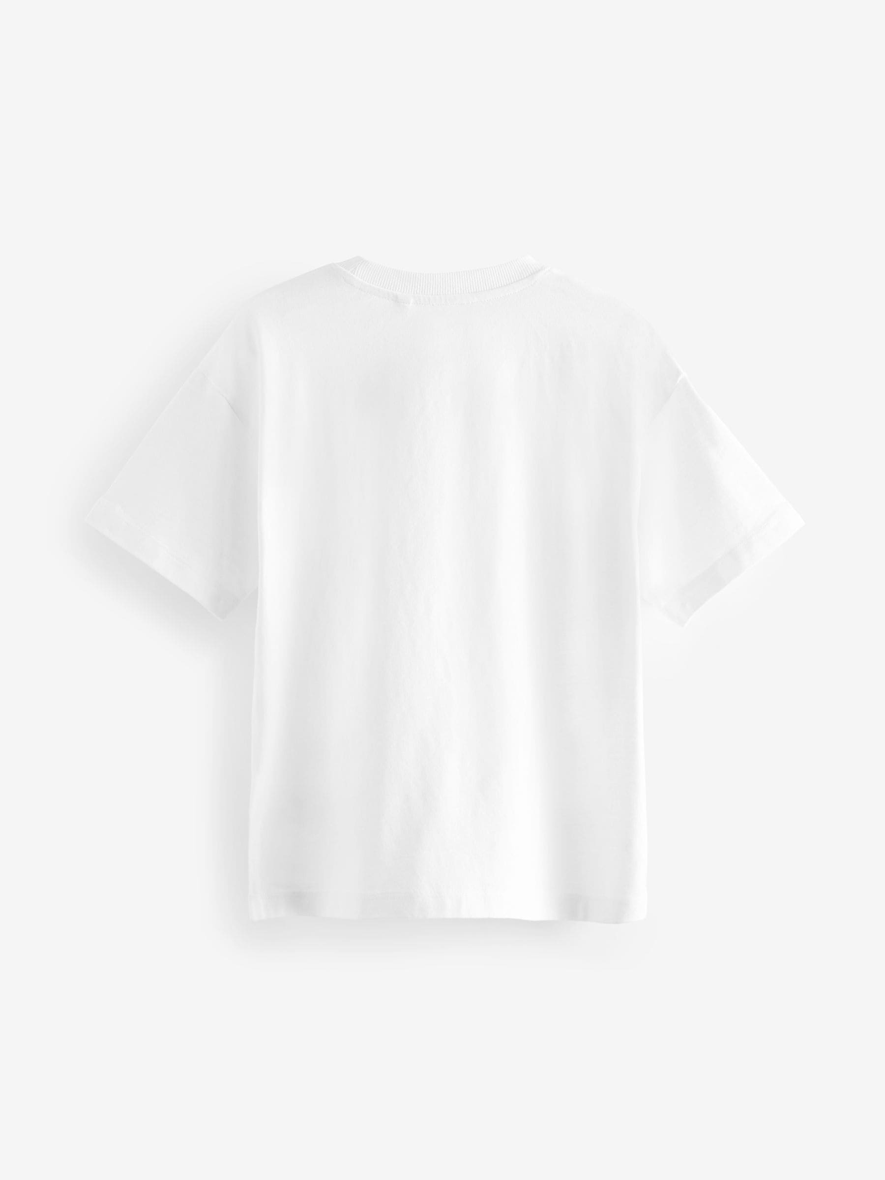 Dsiney Kidz - White Relaxed Fit Short Sleeve T-Shirt (3-16yrs) image 4