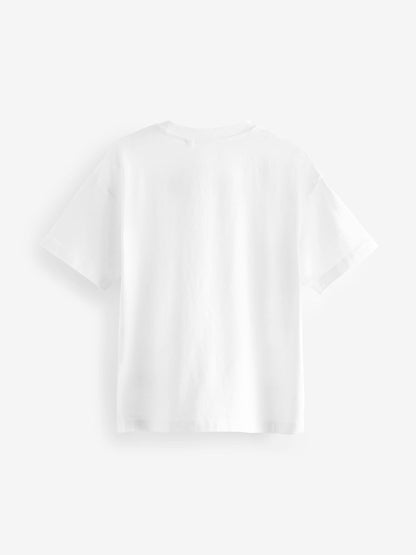 Dsiney Kidz - White Relaxed Fit Short Sleeve T-Shirt (3-16yrs) image 4