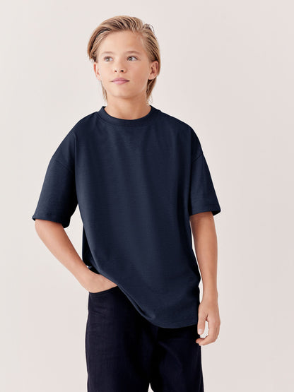 Dsiney Kidz - Blue Navy Relaxed Fit Short Sleeve T-Shirt (3-16yrs) image 1