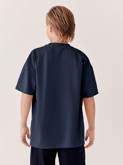 Dsiney Kidz - Blue Navy Relaxed Fit Short Sleeve T-Shirt (3-16yrs) image 2