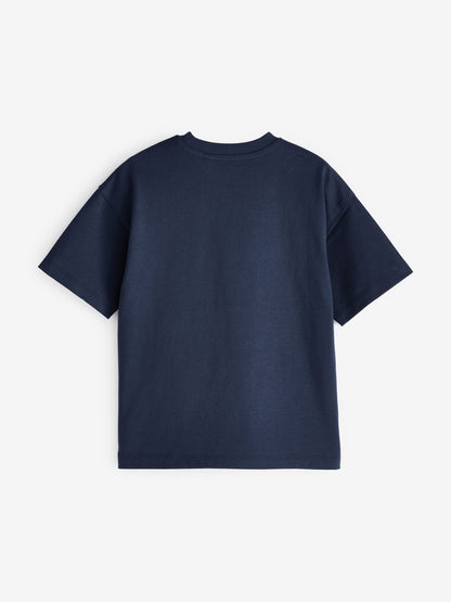 Dsiney Kidz - Blue Navy Relaxed Fit Short Sleeve T-Shirt (3-16yrs) image 4