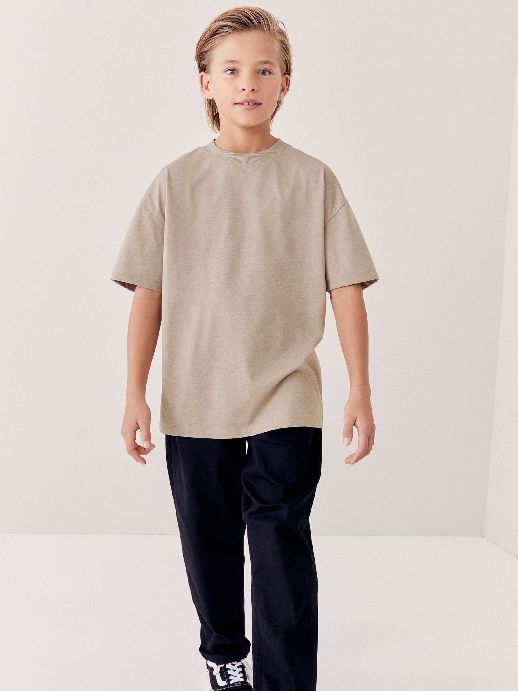 Dsiney Kidz - Brown Natural Relaxed Fit Short Sleeve T-Shirt (3-16yrs) image 1