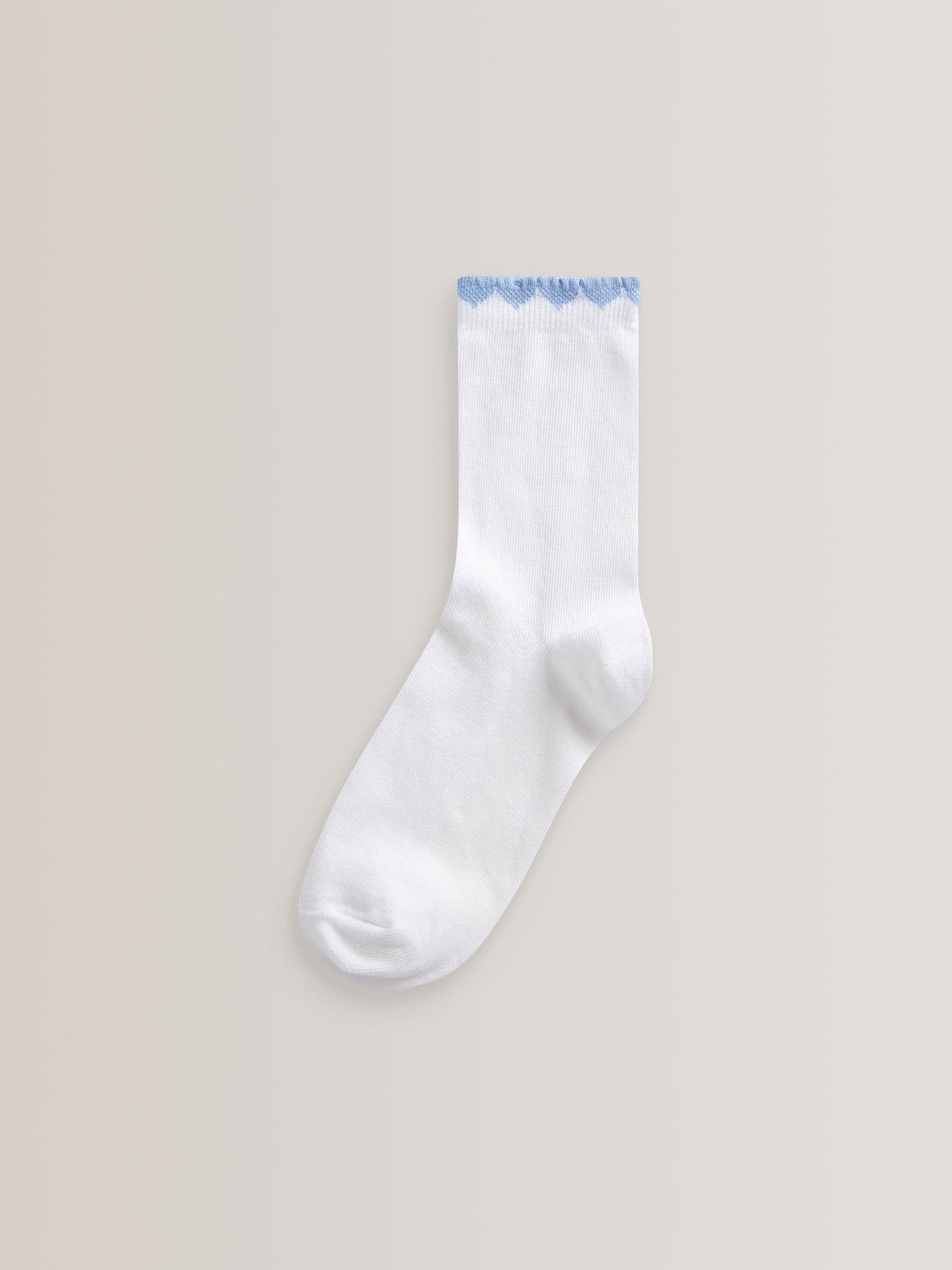 Blue 5 Pack Cotton Rich Gingham Ankle School Socks image 4