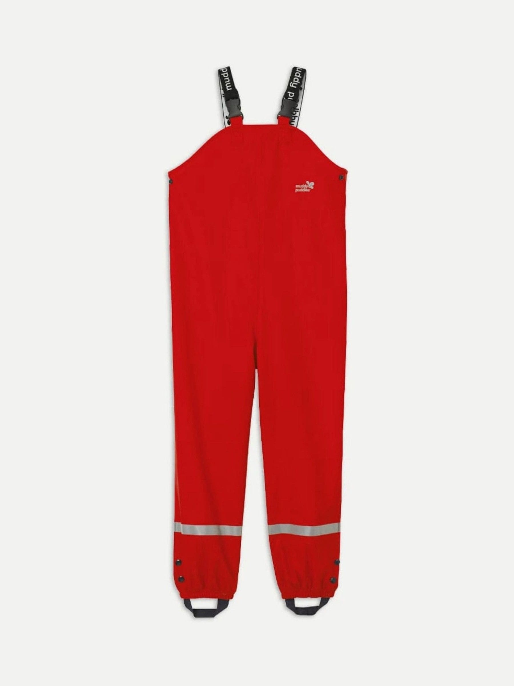 Muddy Puddles Red Rainy Day Waterproof Dungarees image 3