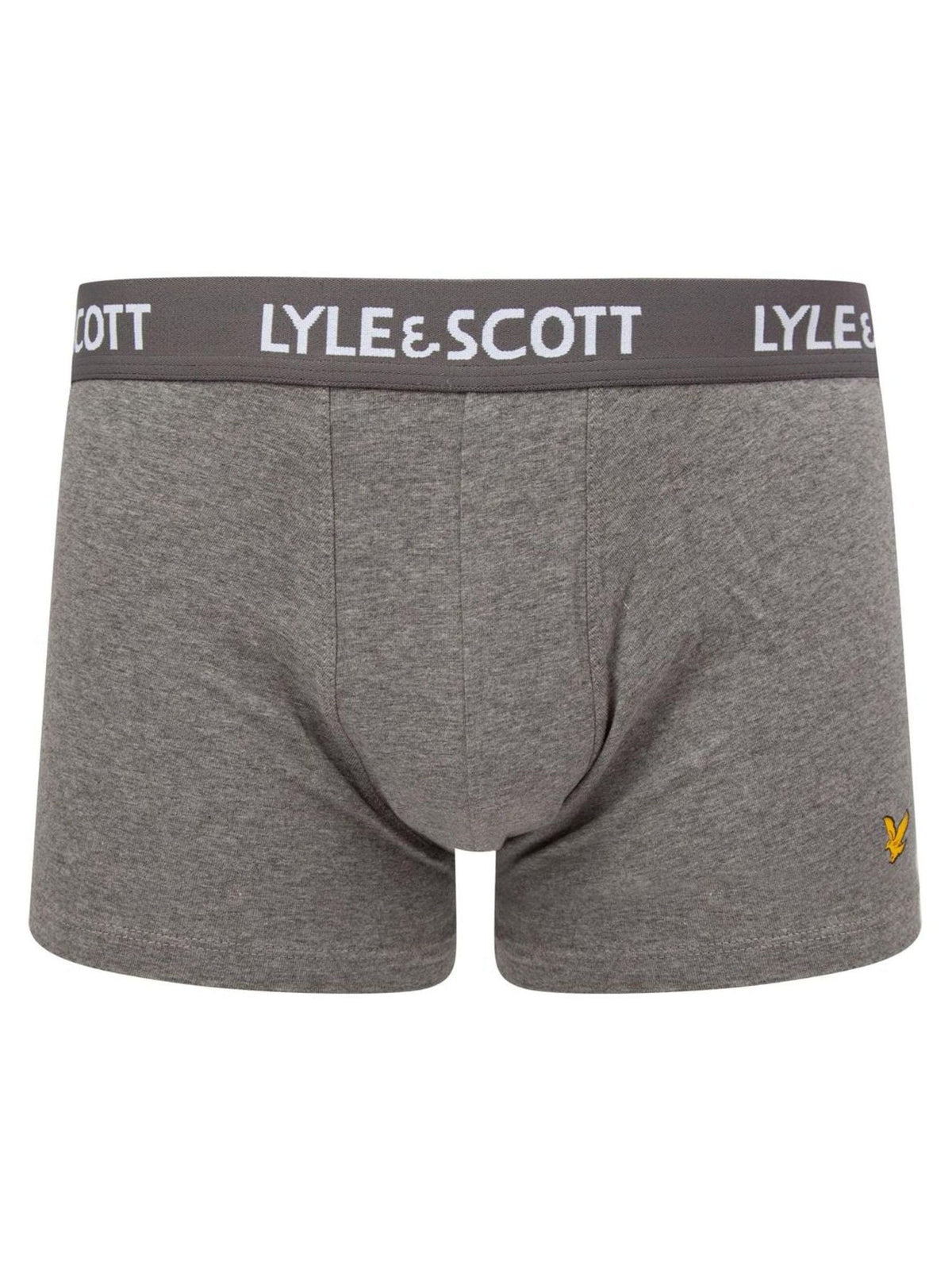 Dsiney Kidz - Lyle & Scott Charcoal Black Underwear Boxer Trunks 3 Pack image 2