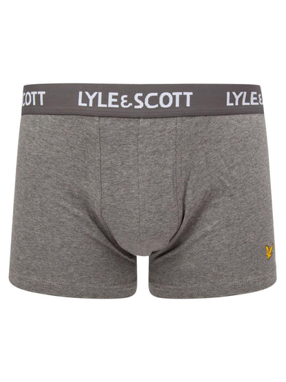 Dsiney Kidz - Lyle & Scott Charcoal Black Underwear Boxer Trunks 3 Pack image 2