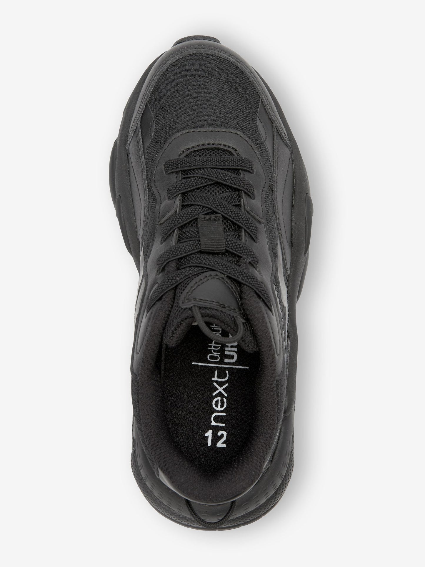 Black Elastic Lace Trainers image 5