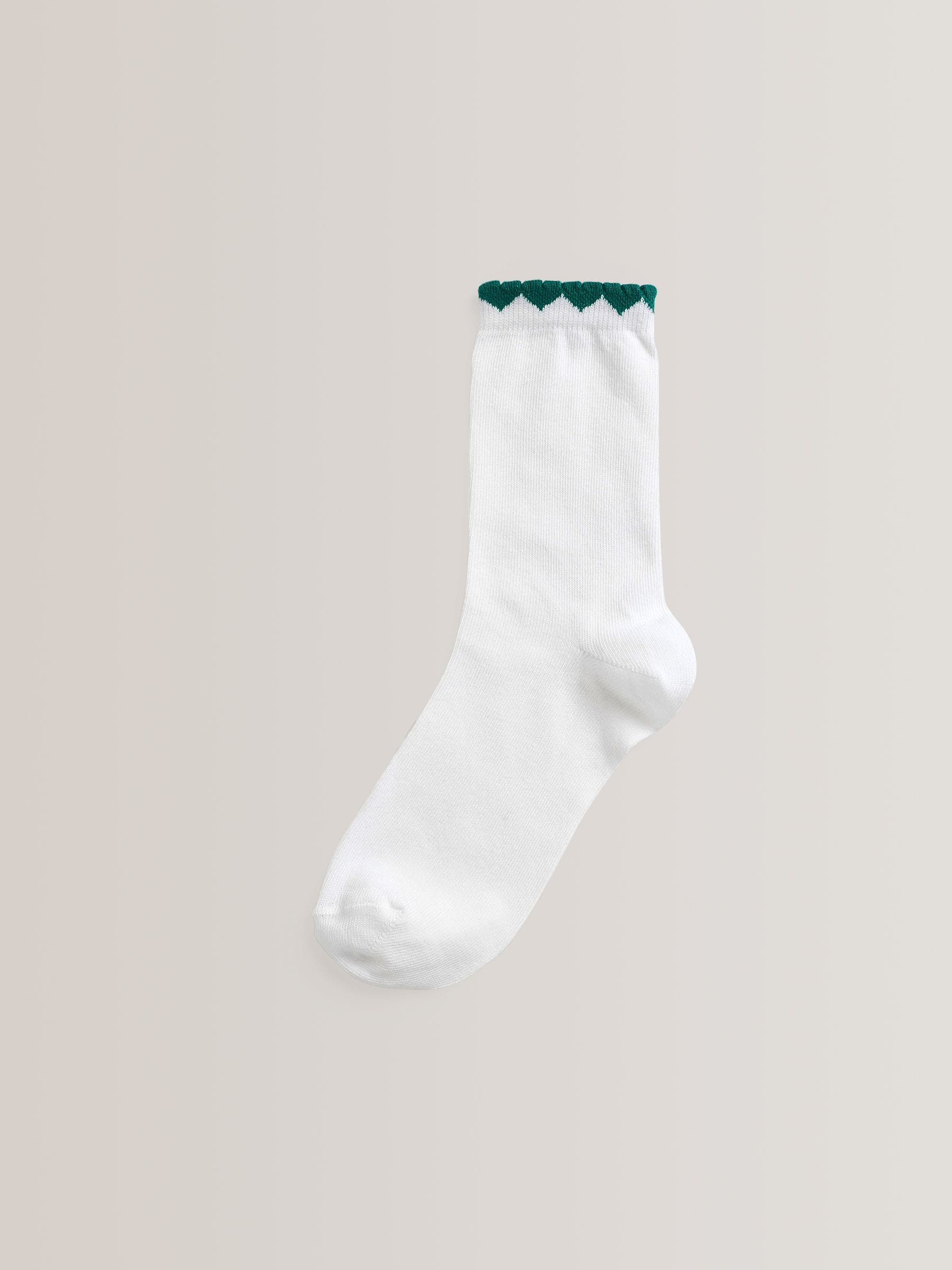 Green 5 Pack Cotton Rich Gingham Ankle School Socks image 3