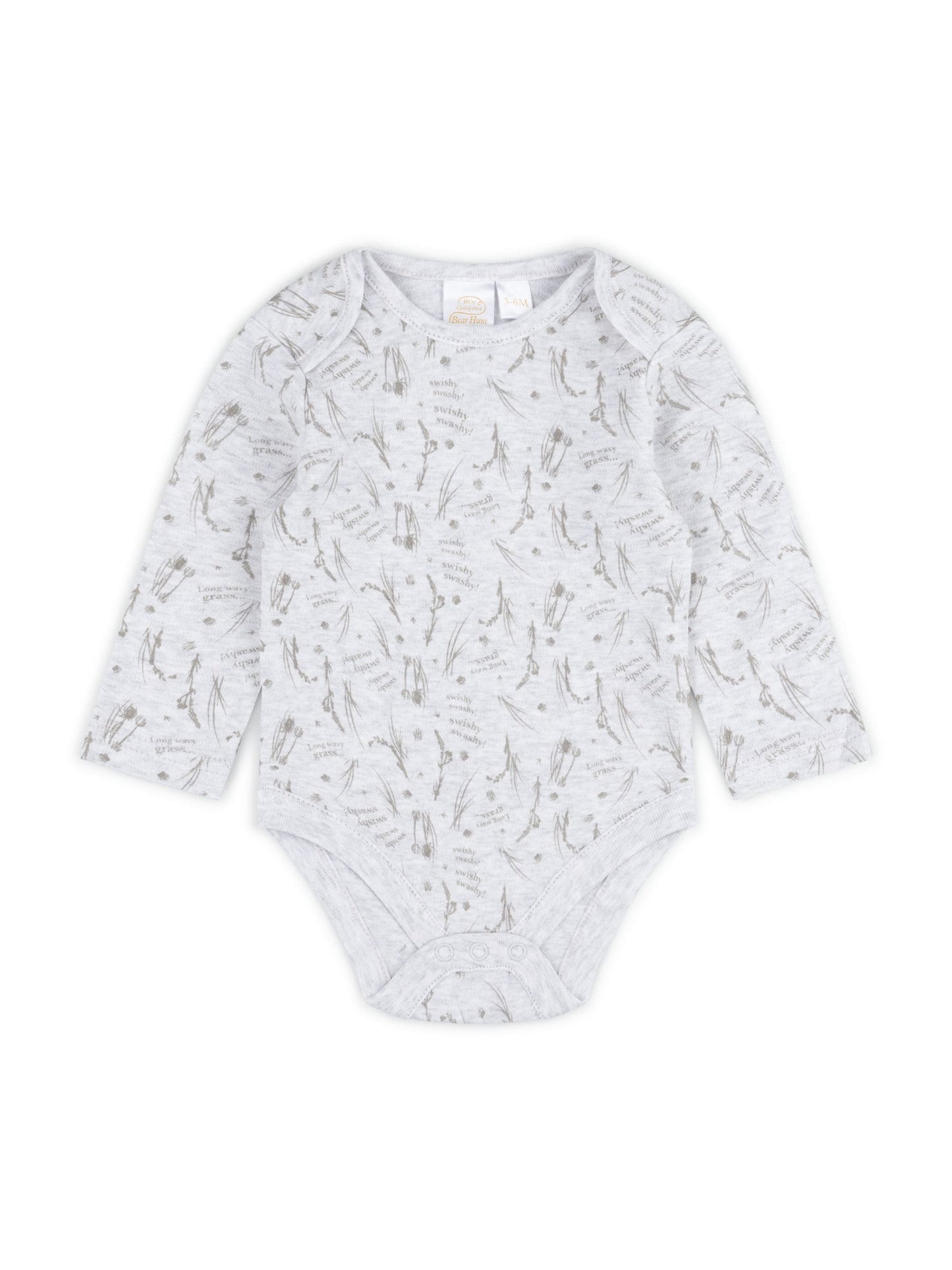 We're Going On A Bear Hunt Cream 100% Cotton Sleepsuit, Body, Hat, Bib, Mitts, Book image 1