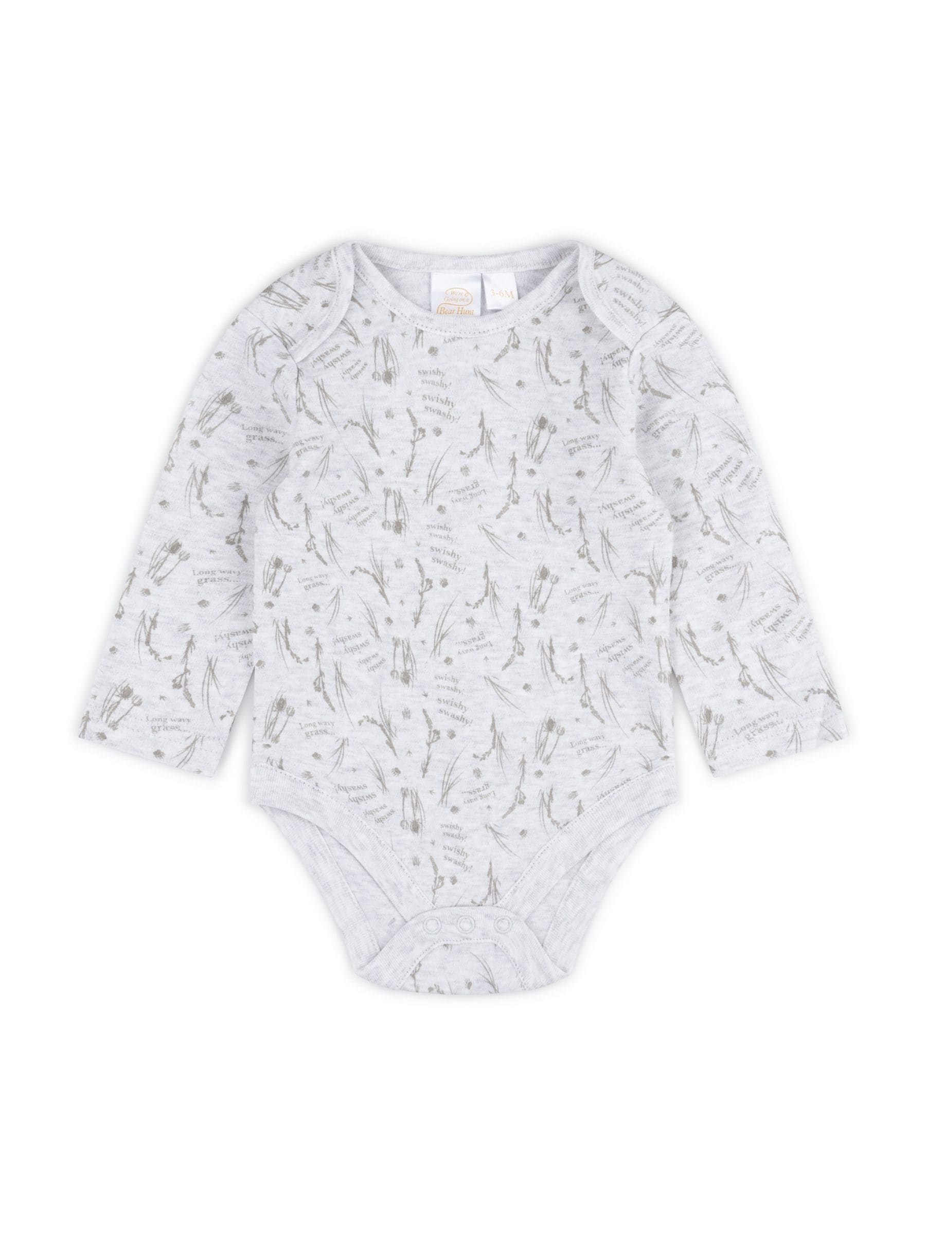 We're Going On A Bear Hunt Cream 100% Cotton Sleepsuit, Body, Hat, Bib, Mitts, Book image 1