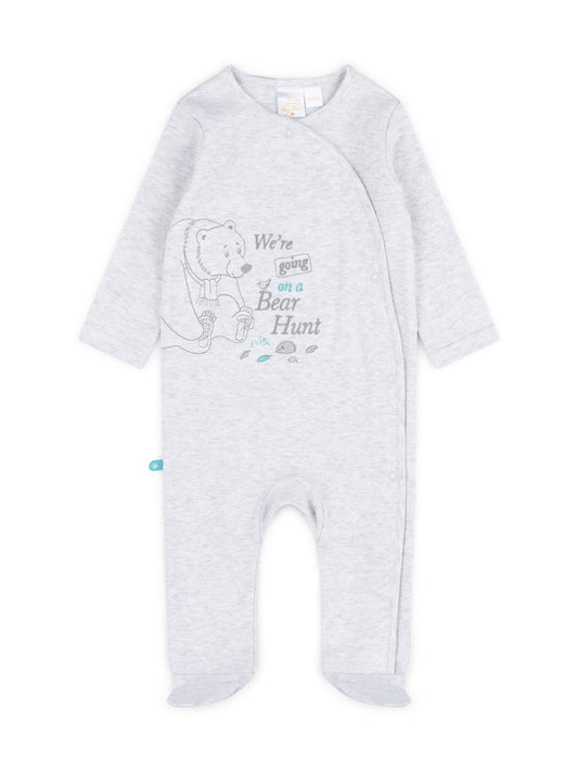 We're Going On A Bear Hunt Cream 100% Cotton Sleepsuit, Body, Hat, Bib, Mitts, Book image 2