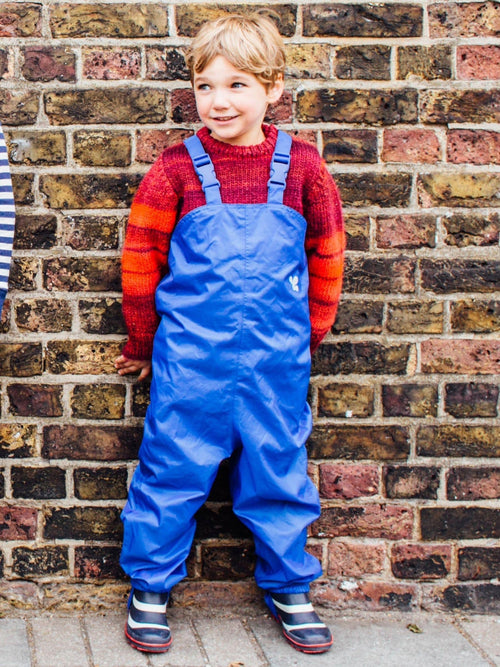 Muddy Puddles Blue Originals Waterproof Dungarees image 1